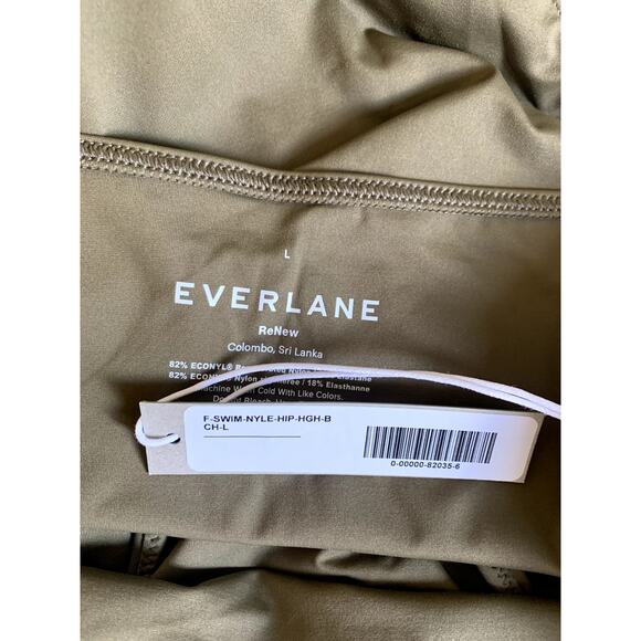 Everlane The High-Rise Hipster Bottom in Beech Olive Green L NWT - Picture 5 of 7